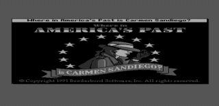 Where in America's Past Is Carmen Sandiego? DOS screenshot