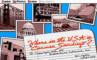 Where in the U.S.A. is Carmen Sandiego? - DOS