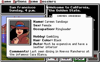 Where in the U.S.A. is Carmen Sandiego? - DOS