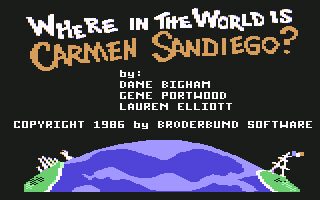 Where in the World Is Carmen Sandiego? - Commodore 64