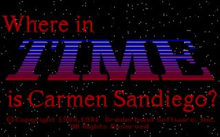 Where in Time is Carmen Sandiego? DOS screenshot