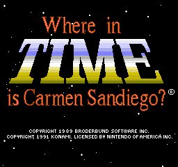 Where in Time is Carmen Sandiego? - NES