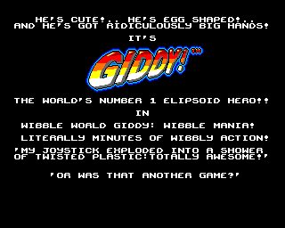 Wibble World Giddy: Wibble Mania! Amiga screenshot
