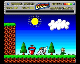 Wibble World Giddy: Wibble Mania! Amiga screenshot