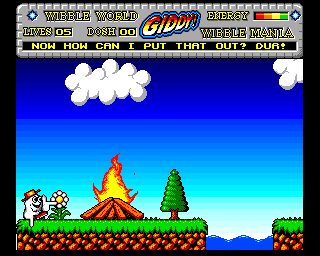 Wibble World Giddy: Wibble Mania! Amiga screenshot
