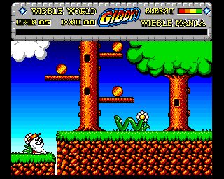 Wibble World Giddy: Wibble Mania! Amiga screenshot