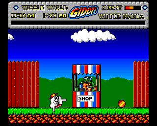 Wibble World Giddy: Wibble Mania! Amiga screenshot