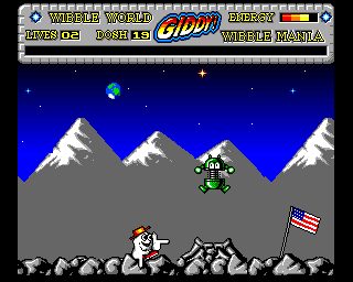 Wibble World Giddy: Wibble Mania! Amiga screenshot