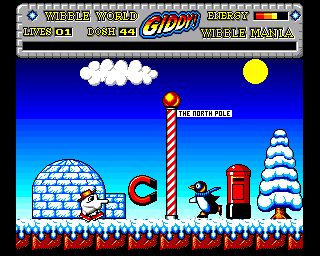 Wibble World Giddy: Wibble Mania! Amiga screenshot