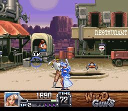 Wild Guns SNES screenshot