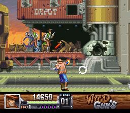 Wild Guns SNES screenshot