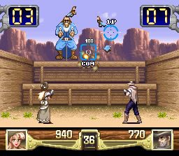 Wild Guns SNES screenshot