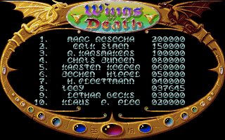 Wings of Death - Amiga