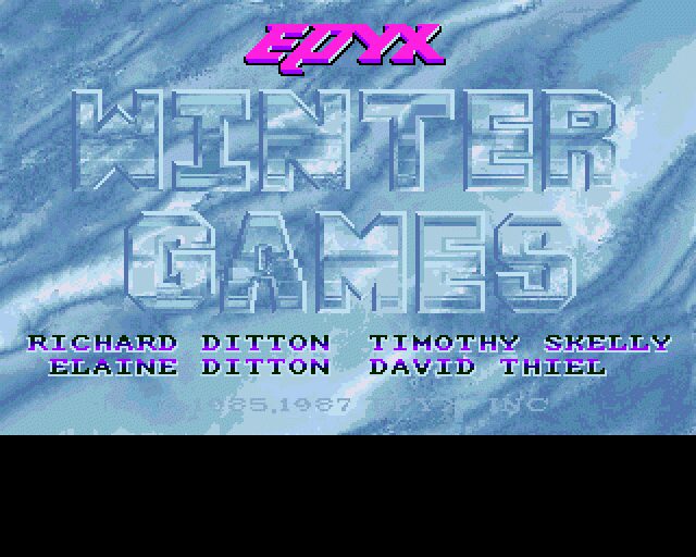 Winter Games - Amiga