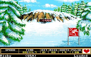 Winter Games Amiga screenshot