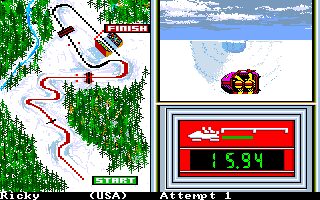 Winter Games Amiga screenshot