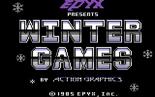 Winter Games Commodore 64 screenshot