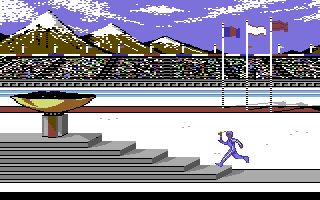Winter Games Commodore 64 screenshot