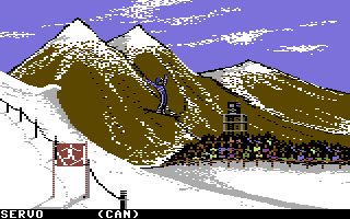 Winter Games Commodore 64 screenshot