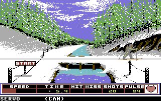 Winter Games Commodore 64 screenshot