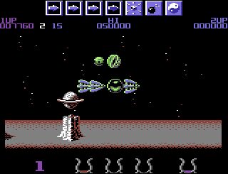 Wizball Commodore 64 screenshot