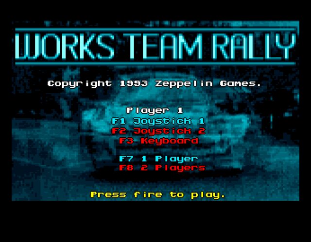 Works Team Rally - Amiga version