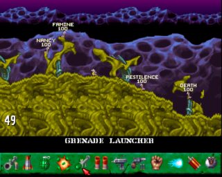 Worms: The Director's Cut Amiga screenshot