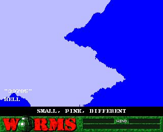 Worms Amiga screenshot