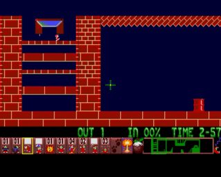 Xmas Lemmings 1991 Amiga screenshot
