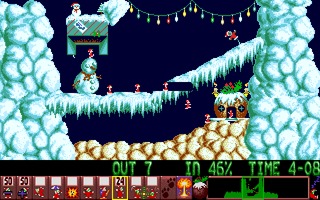 Xmas Lemmings  Play game online!