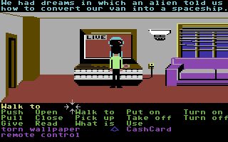 Zak McKracken and the Alien Mindbenders Commodore 64 screenshot