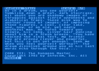 Zork III: The Dungeon Master Atari 8-bit screenshot
