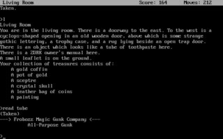 Zork: The Great Underground Empire DOS screenshot